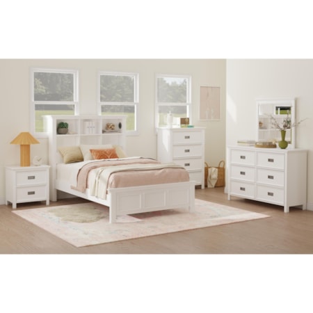 3-Piece Full Bookcase Bedroom Set