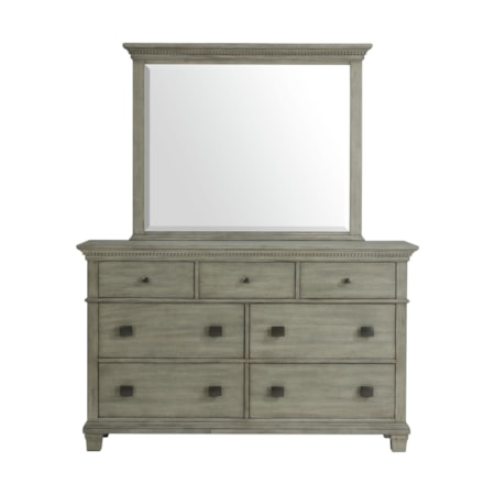 Dresser &amp; Mirror Set