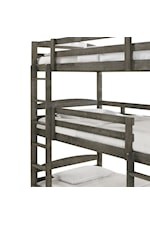 Elements Trey Transitional Triple Twin Bunk Bed