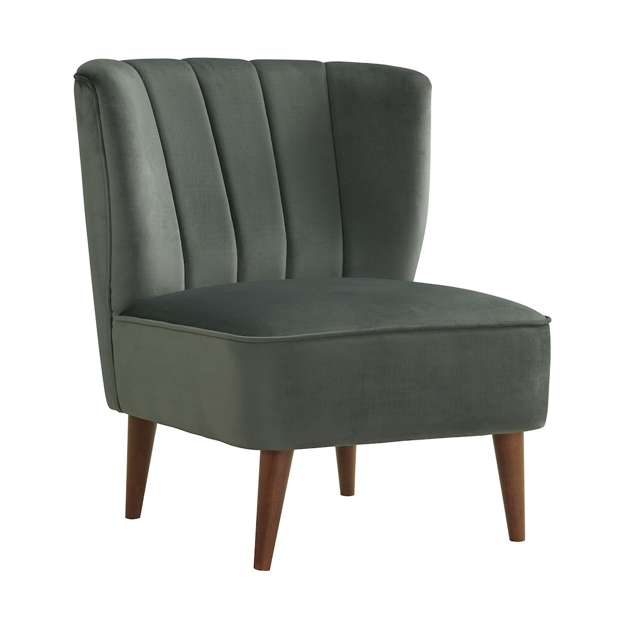 Elements International Joss Channel Upholstered Accent Chair