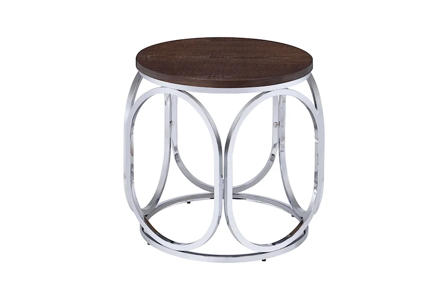 Alexis Round End Table by Elements International at Lynn's Furniture & Mattress
