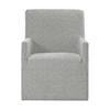 Elements International Nero Upholstered Arm Chair Set