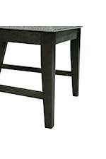 Elements International Donovan Transitional Rectangular Dining Table with Removable Leaf