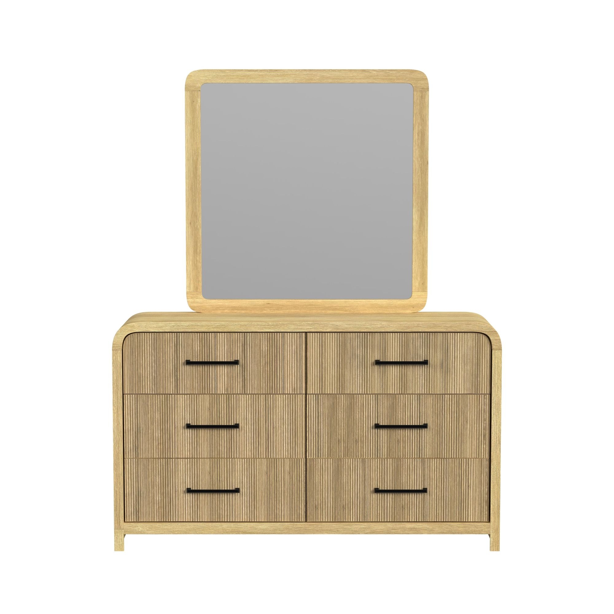 Dresser and Mirror Set