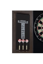 Elements Bone Game Room Dartboard Cabinet with Dartboard