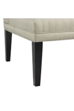 Elements International Maddox Contemporary Upholstered Sofa Bench with Button Tufted Back