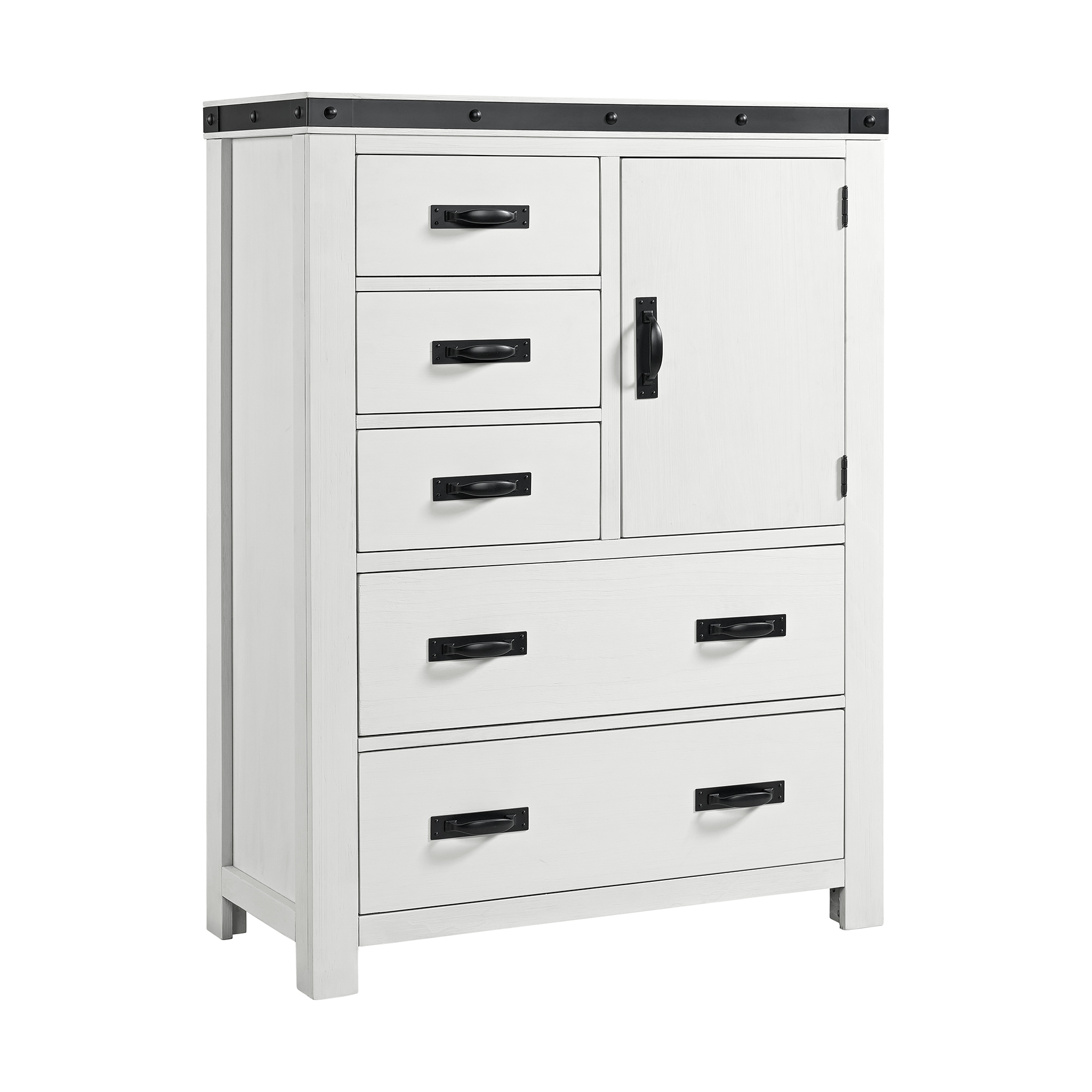 Elements International Wade Youth 5-Drawer Door Chest In