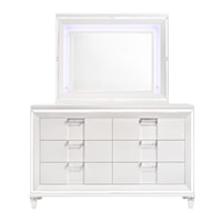 Dresser & Mirror Set White
