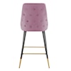 Elements International Ben Barstool Upholstered Bar Stool