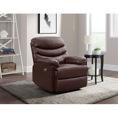 Power Motion Recliner with Pillow Arms