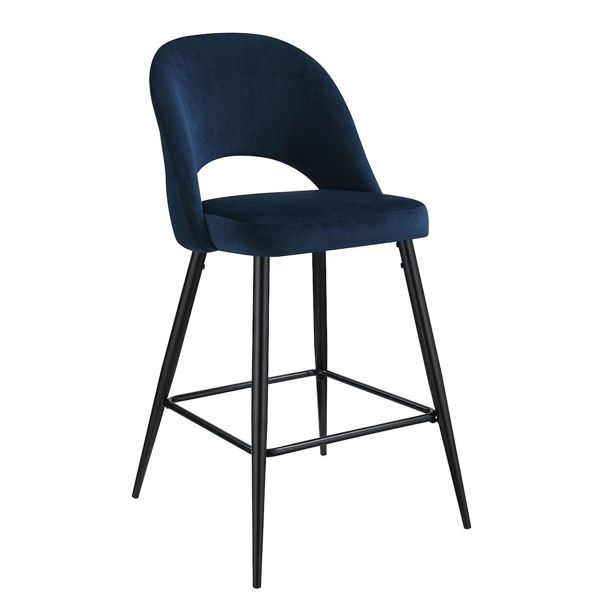 Elements Kendall Black Leg Set of 2 Bar Stools