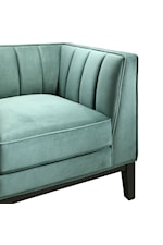 Elements Calais Contemporary Loveseat with Channel Back