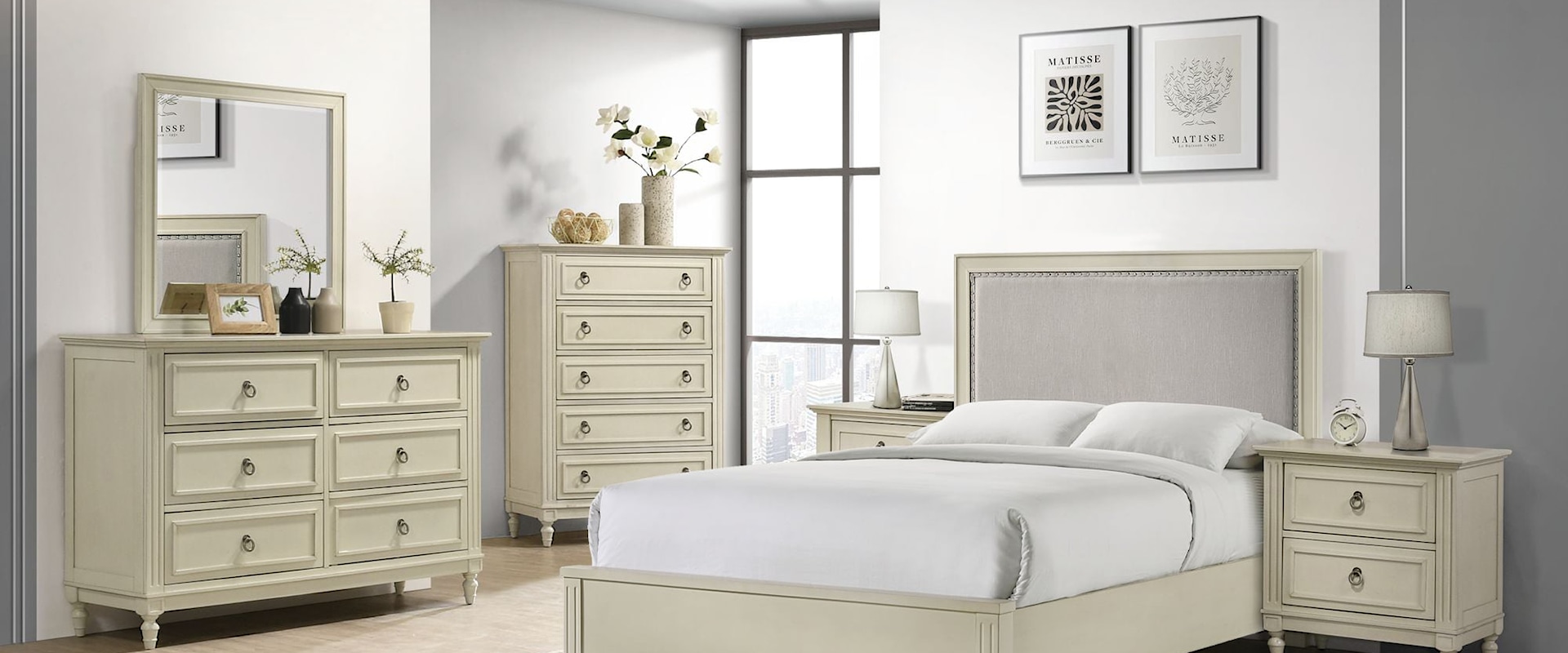 Transitional 5-Piece Full Bedroom Set