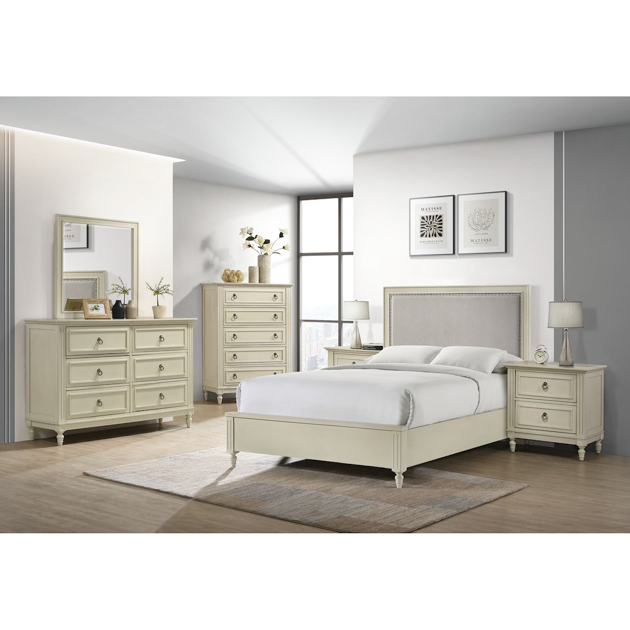 Elements International Gianna Full Bedroom Set