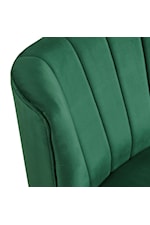 Elements International Joss Channel Contemporary Upholstered Accent Chair