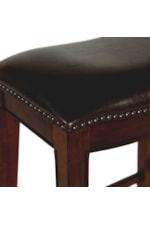 Elements Fiesta Rustic Bar Stool with Nailhead Trim