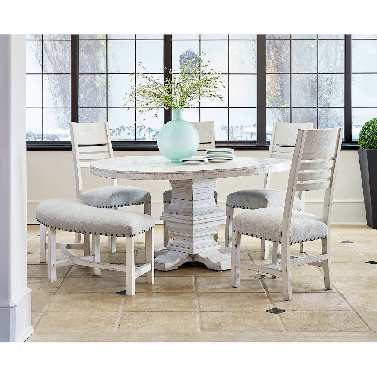 Elements International Condesa Two-Piece Dining Chair Set