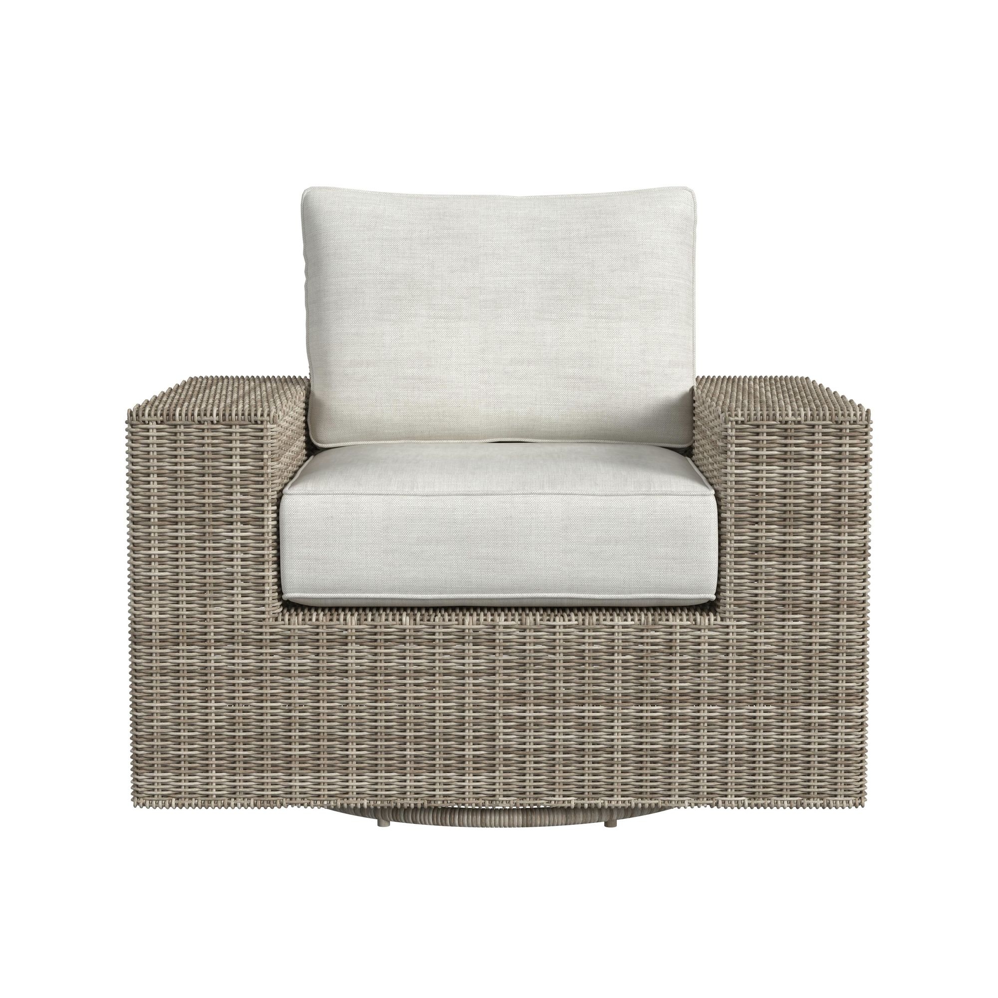 Woven Swivel Club Chair