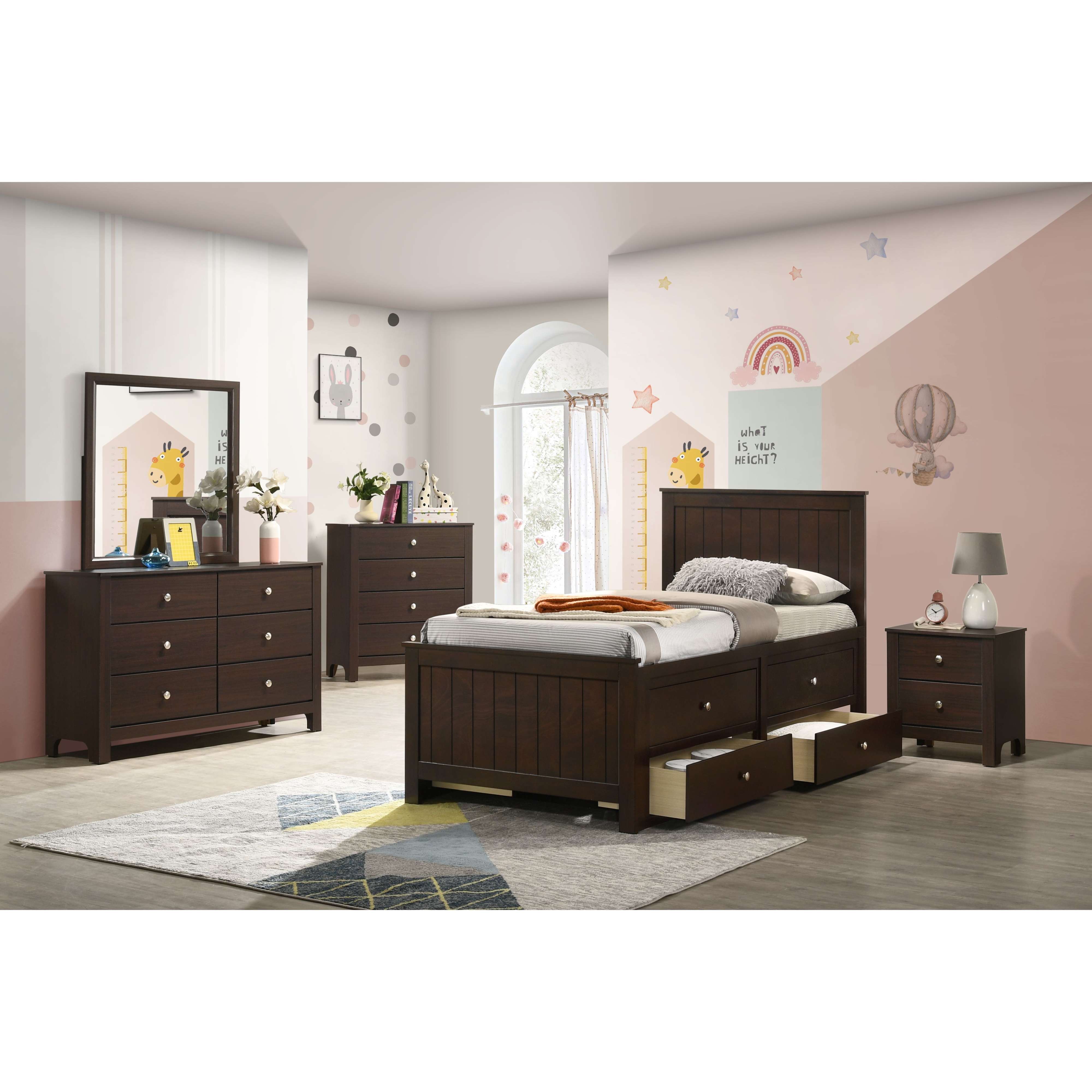 3-Piece Twin Panel Bedroom Set