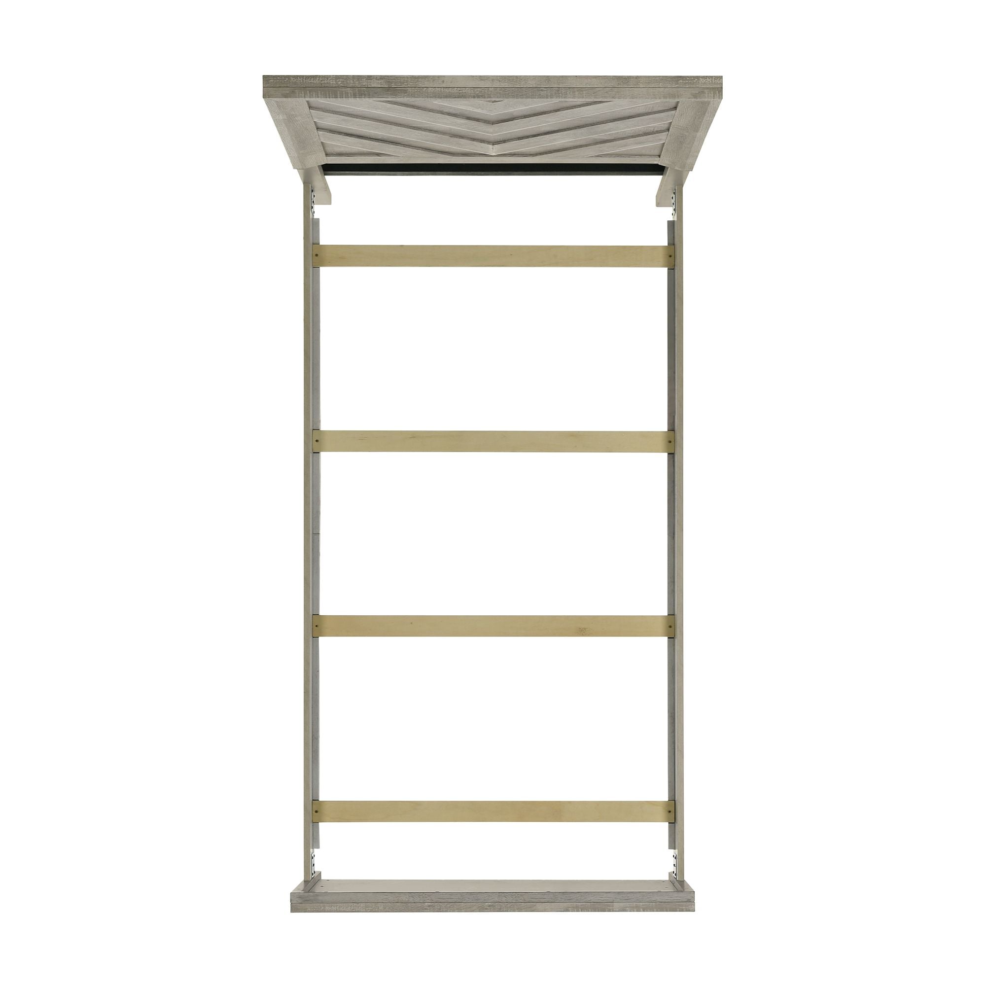 Elements International Ellen Ellen Twin Panel 5PC Bedroom Set in White