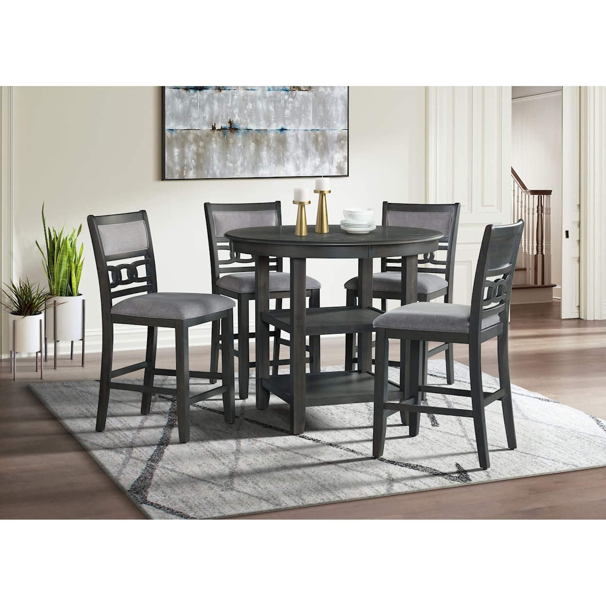 Elements Amherst 5-Piece Counter Height Dining Set