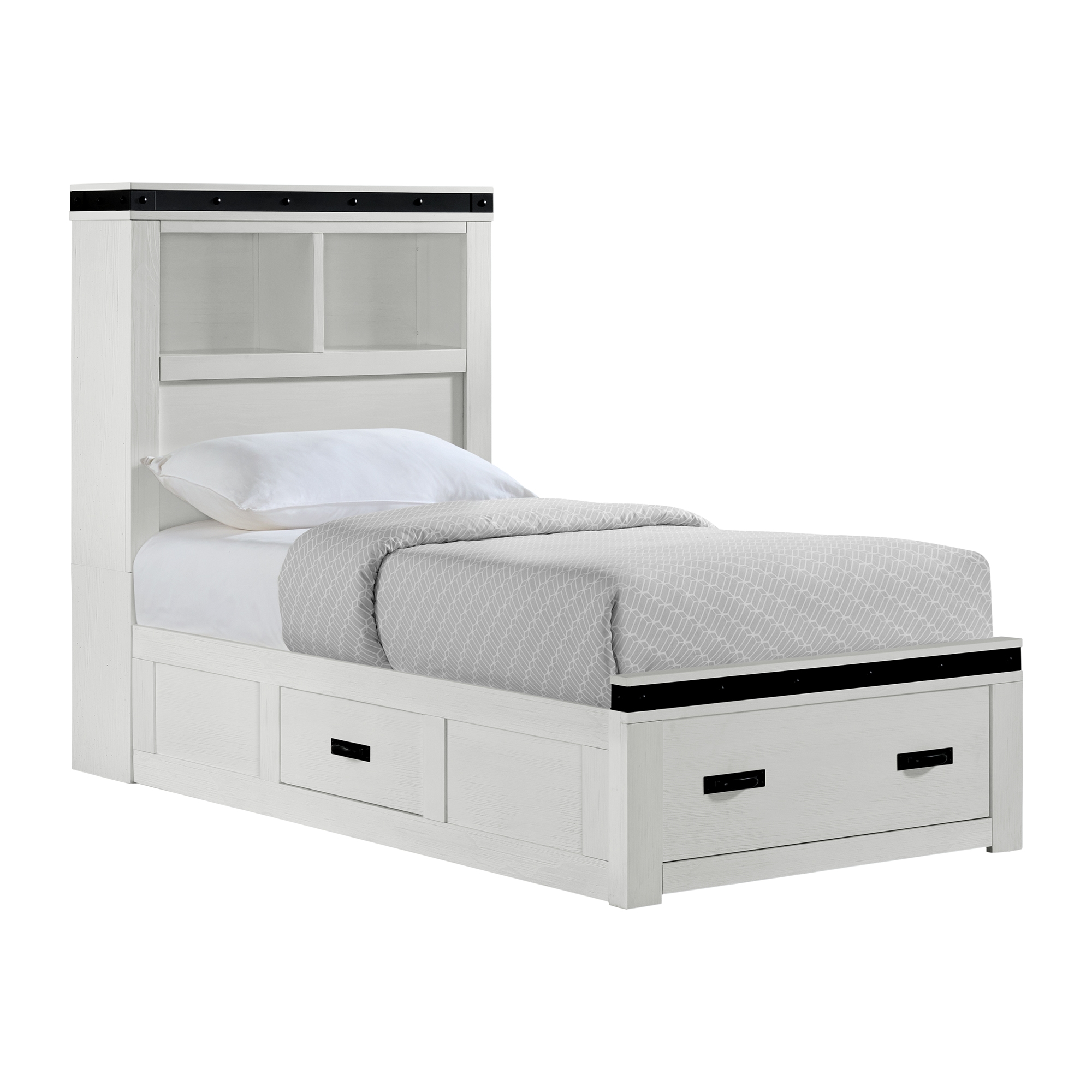 Elements International Wade Twin Platform Storage Bed