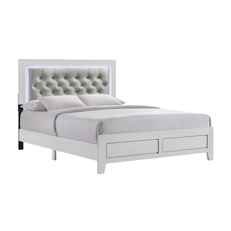 Glam Twin Panel Bed