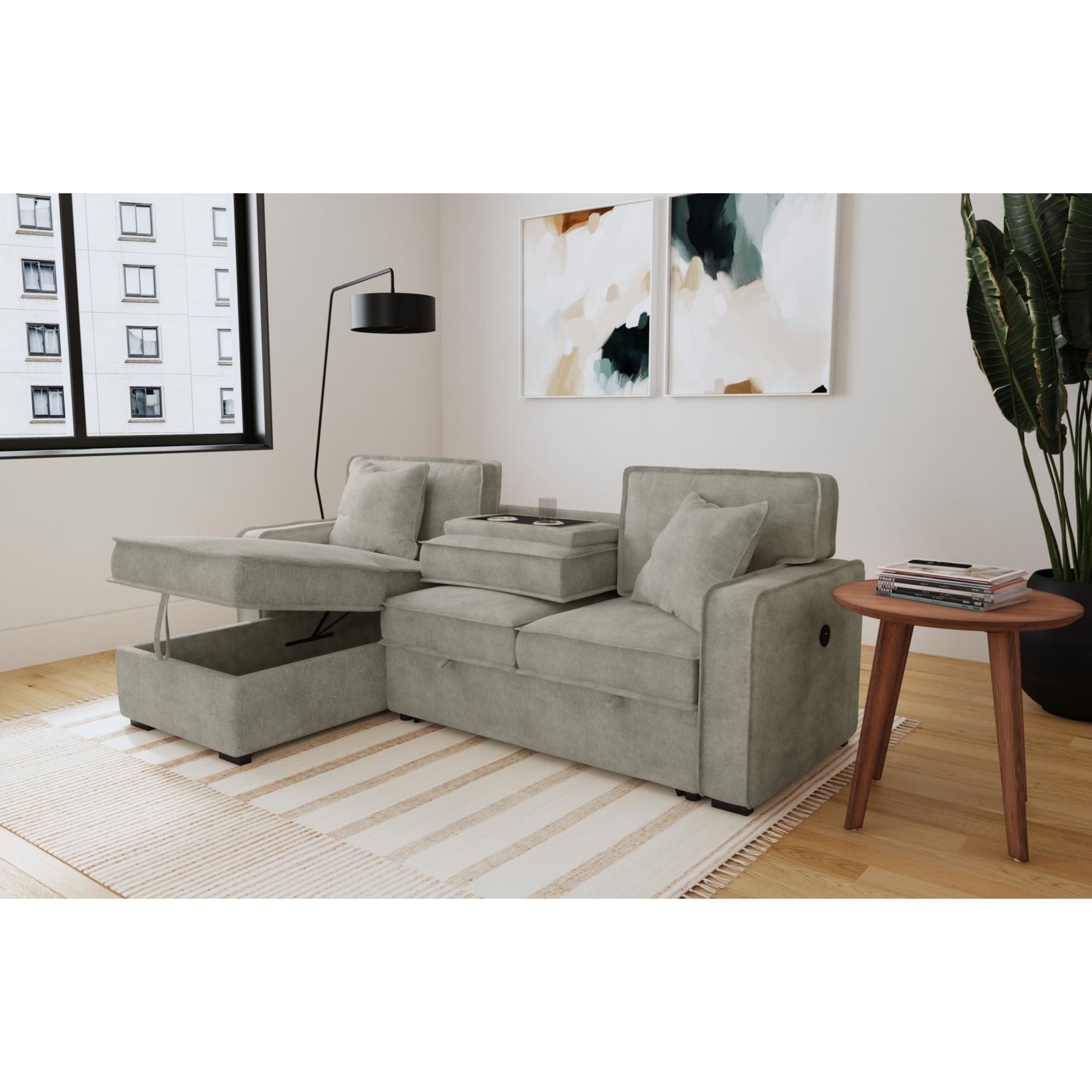 Sectional Lhf Storage Chaise