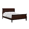 Elements International Louis Philippe Louis Phillippe Full Panel Bed in Cherry