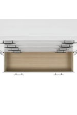 Elements International Moondance Transitional Twin Panel Bed with LED Lighting