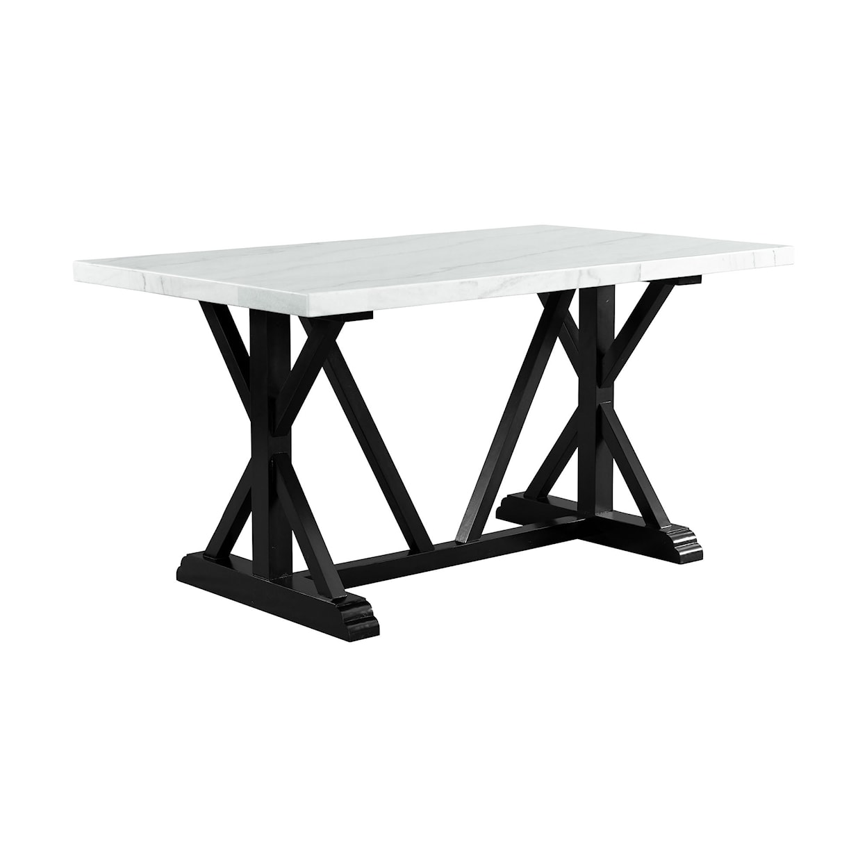 Elements International Tuscany Marble Counter Height Table