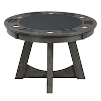 Contemporary Round Game Table with Cupholders