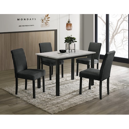 5-Piece Compact Dining Set