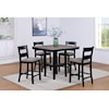 Crown Mark LESTER 5-Piece Counter Height Dining Table