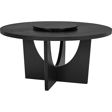 Contemporary Round Table with Lazy Susan