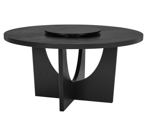 Contemporary Round Table with Lazy Susan