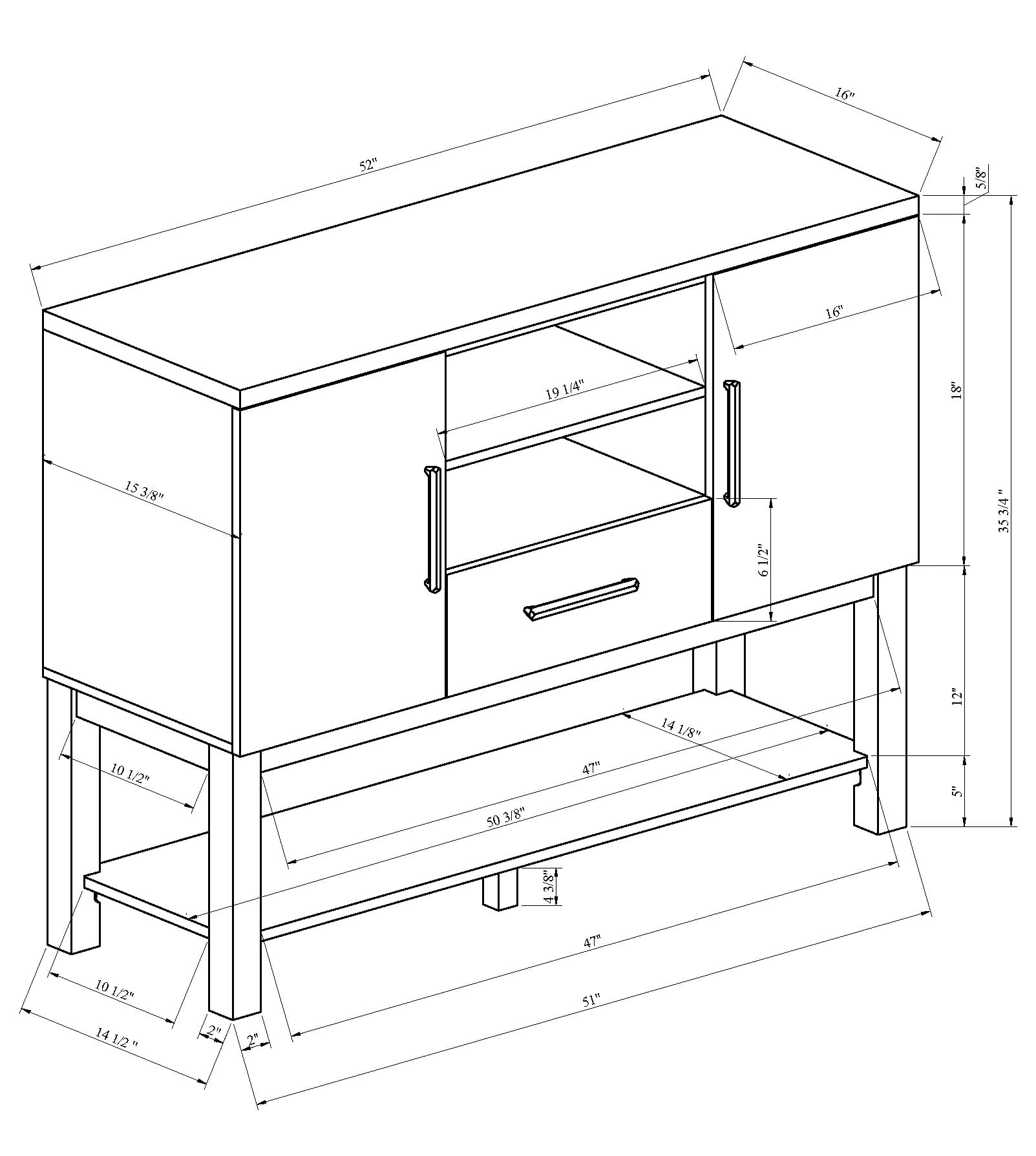 Crown Mark Vance Sideboard