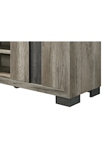 Crown Mark Rangley Contemporary Sliding-Door TV Console with Shelves