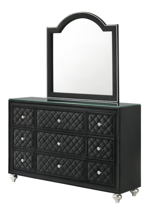 Cameo Dresser Top - Black
