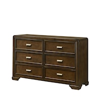 Coffield Transitional 6-Drawer Dresser