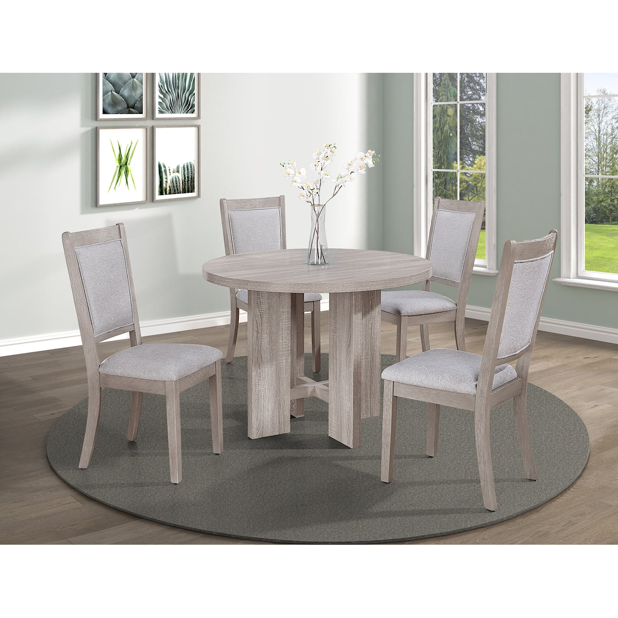 Crown Mark AMARA 5-Piece Dining Set