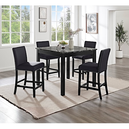 5-Piece Counter Height Dining Set