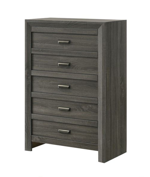 Valor Rustic 5-Drawer Bedroom Chest
