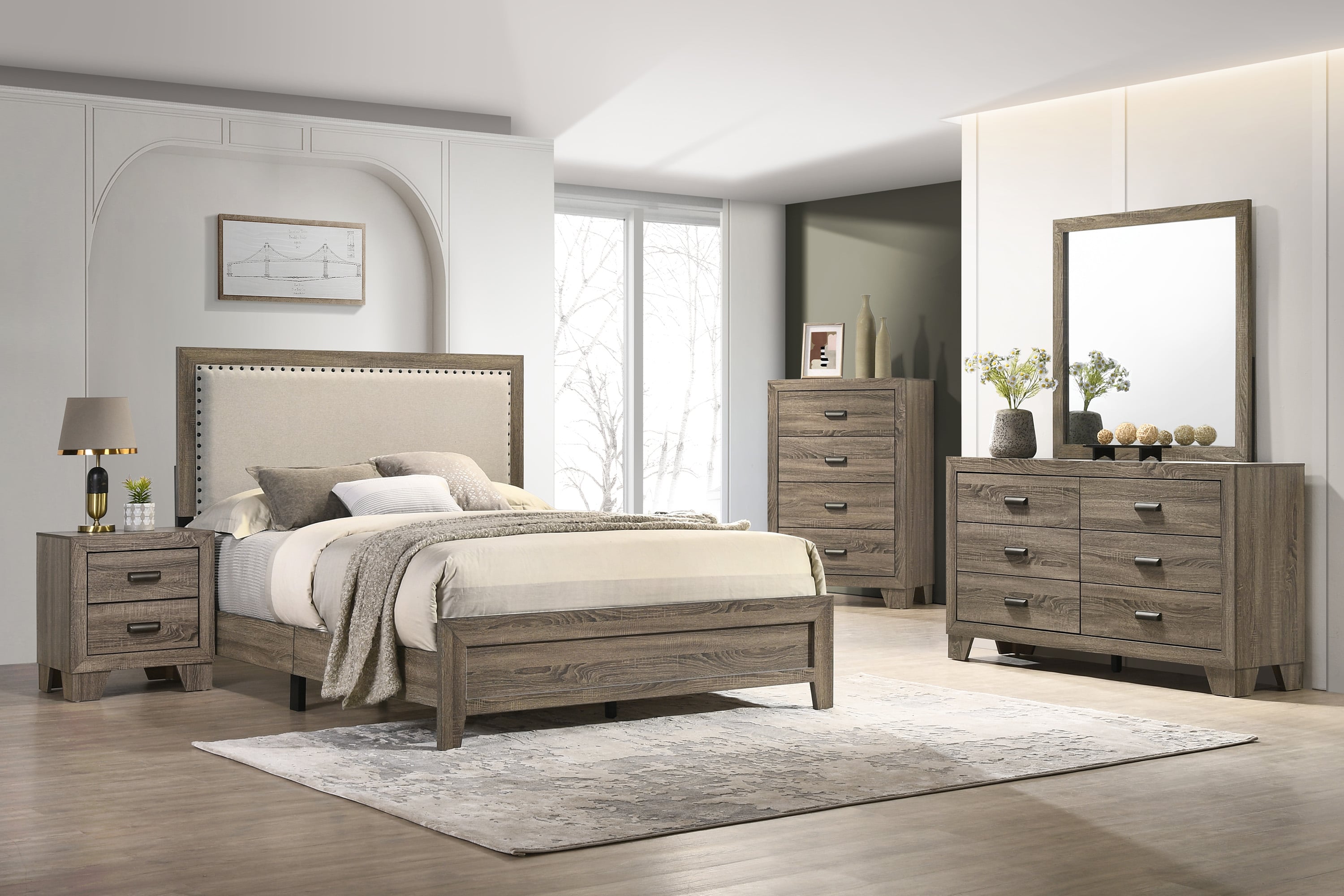 Crown Mark Millie Twin Upholstered Bed