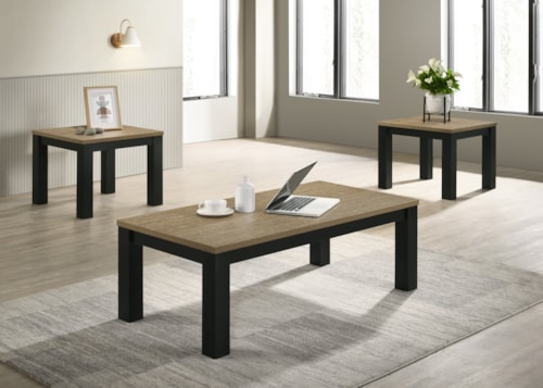 Transitional 3-Piece Occasional Set