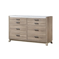 Tilston Rustic Contemporary Modern 6-Drawer Dresser