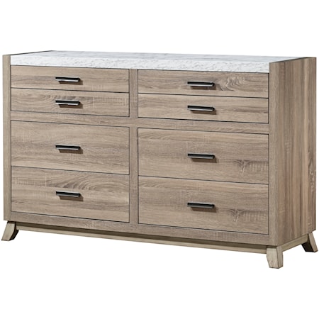 Tilston Rustic Contemporary Modern 6-Drawer Dresser