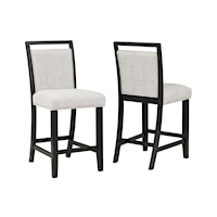 Dary Farmhouse Counter Height Upholstered Dining Chair