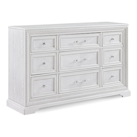 Alexandria Transitional 9-Drawer Dresser