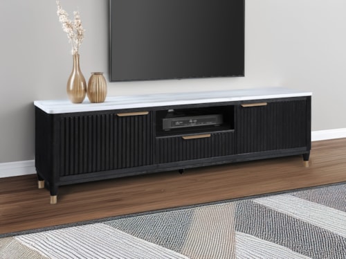 Contemporary 2-Door TV Console